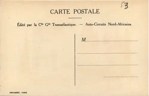 Künstlerkarte Sandoz - Auto-Circuits Nord Africains -484750