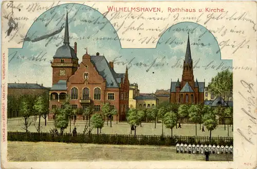 Wilhelmshaven - Rathaus und Kirche -483600