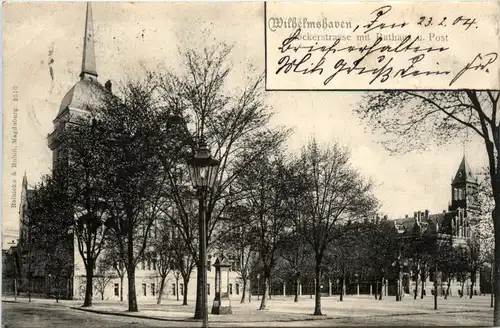 Wilhelmshaven - Göckerstrasse mit Rathaus -483640