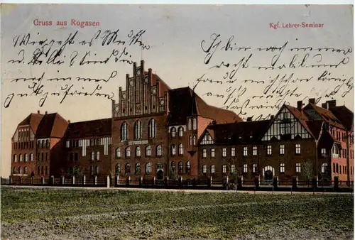 Gruss aus Rogasen - Kgl. Lehrer Seminar -481922