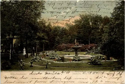 Gruss aus Wilhelmshaven - Partie beim Parkhause -483788