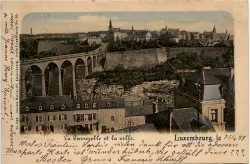 Luxembourg - La Passerelle et la ville -459292