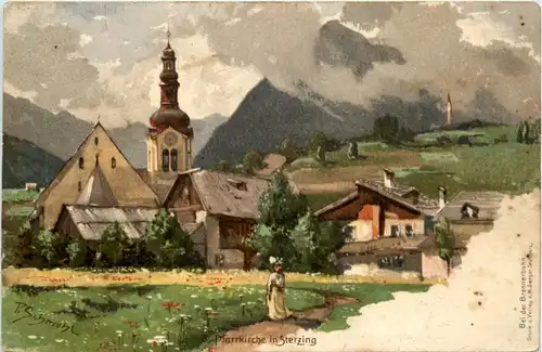 Pfarrkirche in Sterzing - Litho -95084