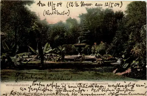 Gruss aus Wilhelmshaven - Partie beim Parkhause -483786