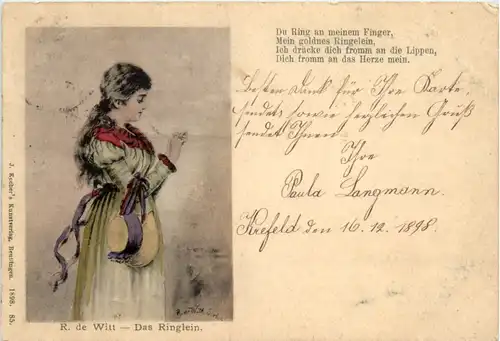 Künstlerkarte R. de Witt -483972