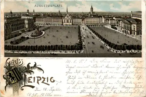 Gruss aus Leipzig - Litho 1895 -482862