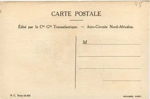 Künstlerkarte Sandoz - Auto-Circuits Nord Africains -484736