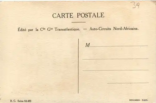 Künstlerkarte Sandoz - Auto Circuits Nord Africains -484804