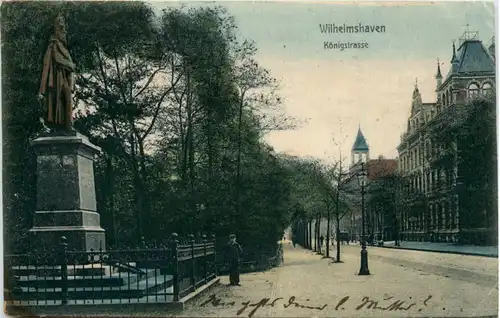 Gruss aus Wilhelmshaven - Königstrasse Kaiser Wilhelm Denkmal -483302