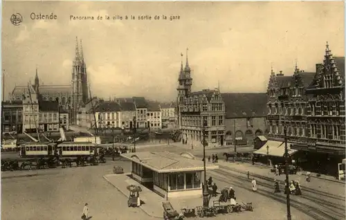 Ostende - Sortie de la gare -484322