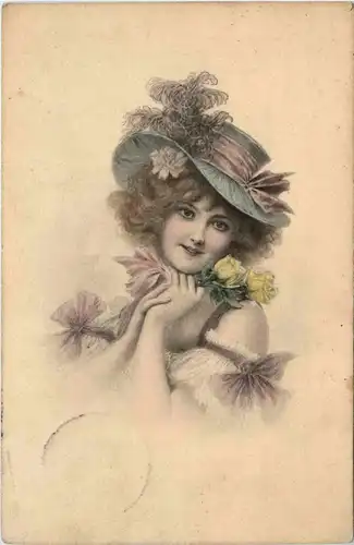 Frau mit Hut - Mode -96288
