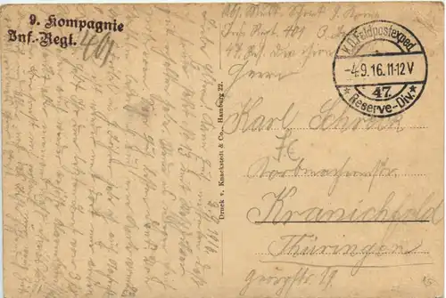 Russische Typen - Eine Bäuerin aus Klienrusslandv - Feldpost 47. Res. Division -484482