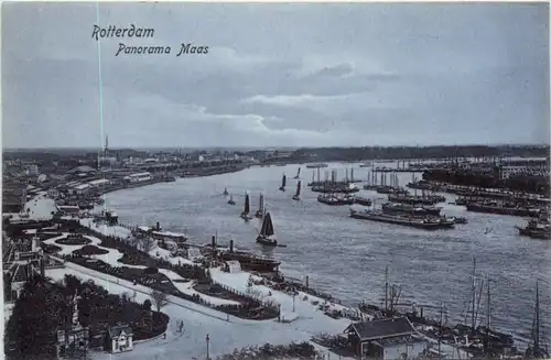 Rotterdam - Panorama Maas -485144