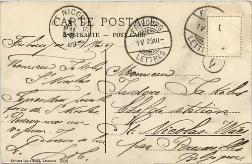 Fribourg - Les deux Ponts suspendus -485786