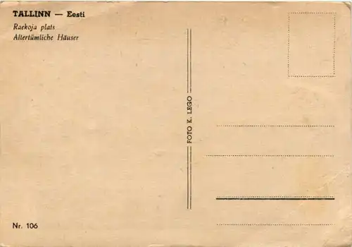 Tallinn - Altertümliche Häuser -461068