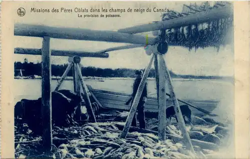 Missions des Peres Oblats dans les champs du neige du Canada -484888