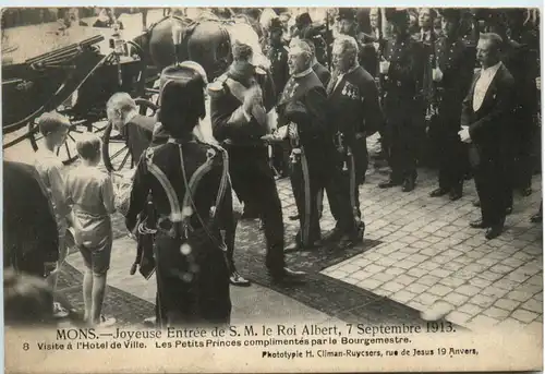 Mons - Joyeuse Entree de SM le Roi Albert 1913 -485800
