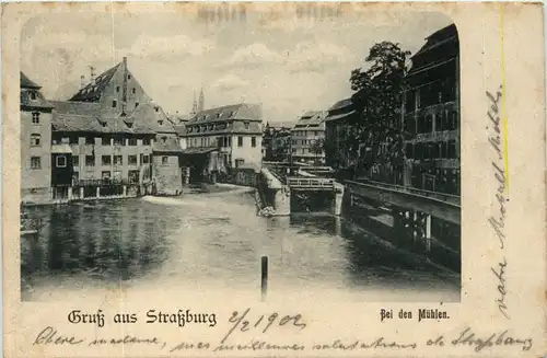 Gruss aus Strassburg - Bei den Mühlen -485062