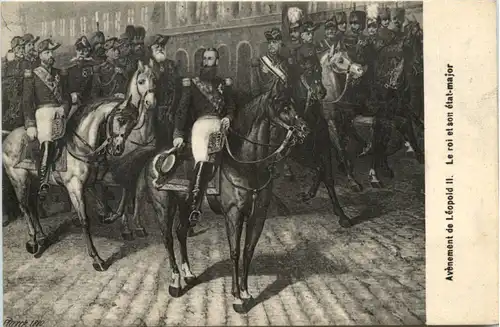 Avenement de Leopold II - Roi des Belges -486944