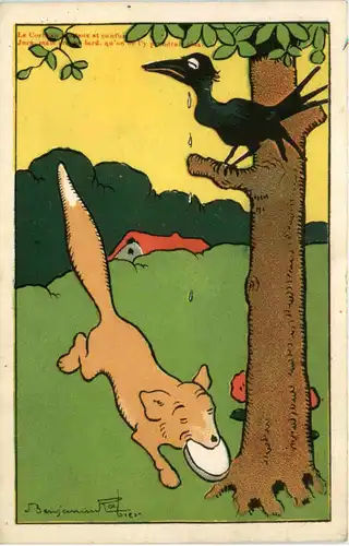 Künstlerkarte Benjamin Ralier - Fox -485960