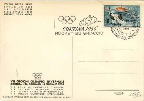 Cortina d Ampezzo - VII Giochi Olimpici invernali 1956 - Olympia -461928