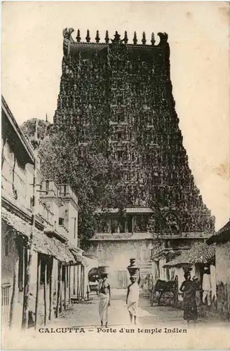 Calcutta - Porte d un temple indien -484498