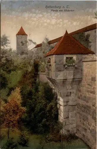 Rothenburg o.T., Partie am Rödertor -368276