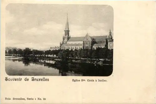 Souvenir de Bruxelles - Eglise Ste. Croix a Ixelles -486380