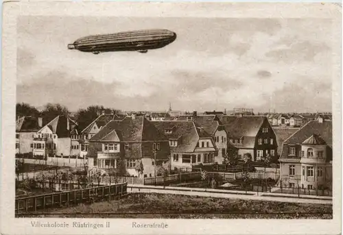 Wilhelmshaven - Rüstringen - Rosenstrasse mit Zeppelin -487592