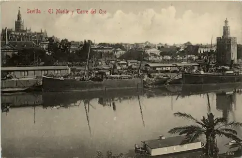 Sevilla - El Muelle y Torre del Oro -484978