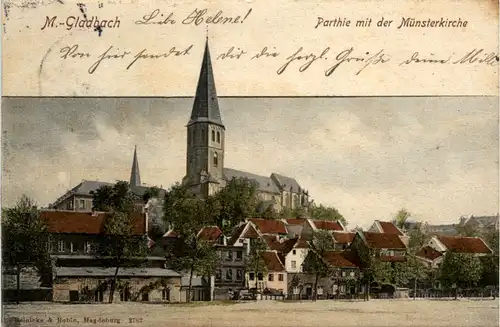 Möchengladbach, Partie mit der Münsterkirche -368936