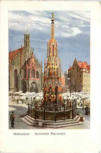 Nürnberg, Schöner Brunnen -369316