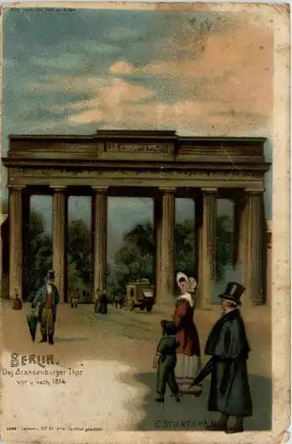 Berlin - Brandenburger Tor - Litho -487218