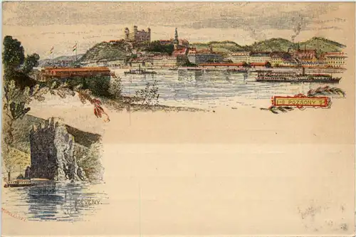 Pozsony - Litho - Ganzsache -463568