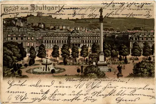 Gruss aus Stuttgart - Litho -487256