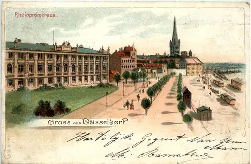 Gruss aus Düsseldorf - Litho -487276