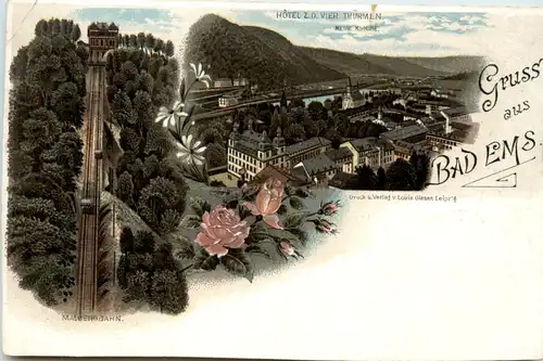 Gruss aus Bad Ems - Litho -487376