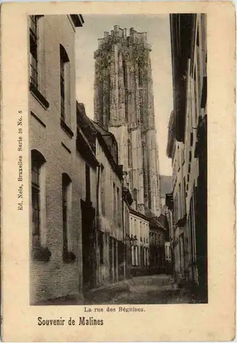 Malines - La rue des Beguines -485898