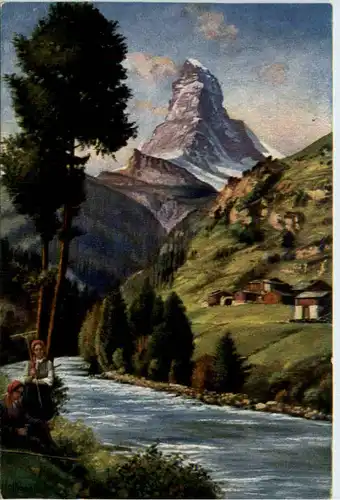 Matterhorn - Künstlerkarte -487300