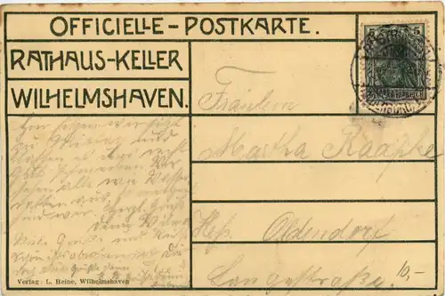 Wilhelmshaven - Rathauskeller -487626