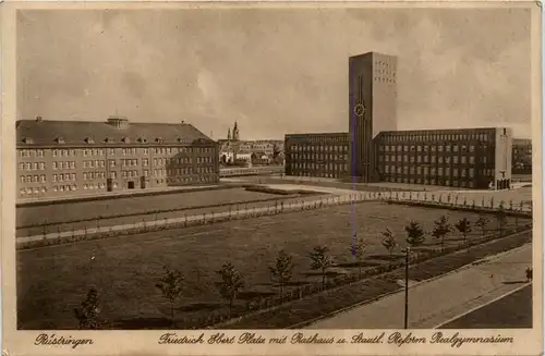 Wilhelmshaven - Friedrich Ebert Platz mit Rathaus -487720