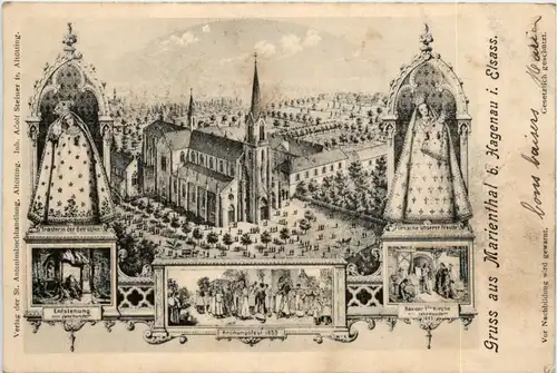 Gruss aus Marienthal bei Hagenau im elsass -487320