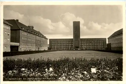 Wilhelmshaven - Rathausplatz mit Rathaus -487724
