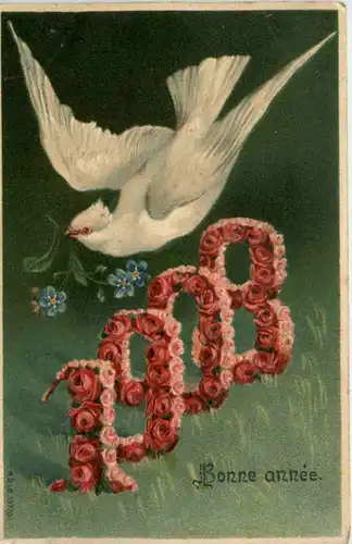 Neujahr - Jahreszahl 1908 -486198