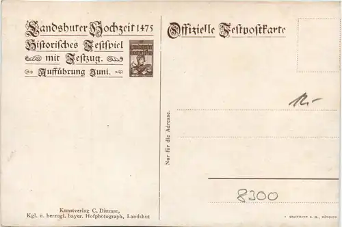 Landshut, Brauteinholung - Einzug Herzog Georgs des Reichen 1475 -369916