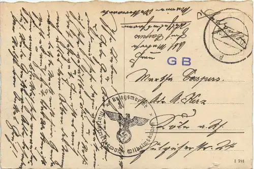 Wilhelmshaven - Ehrenfriedhof - Feldpost 3. Reich -488130