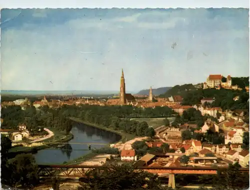 Landshut, Blick vom Klausenberg auf Landshut -370336