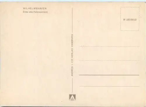 Wilhelmshaven - Erste alte Hafeneinfahrt -488294