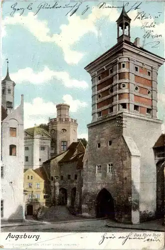 Augsburg, das rote Tor -370916