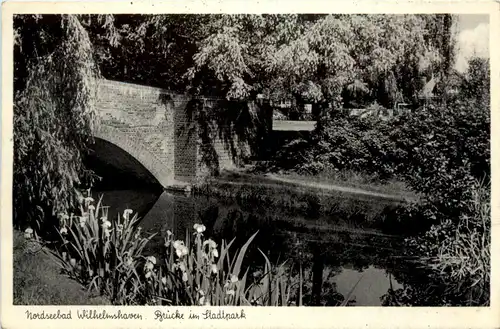 Wilhelmshaven - Brücke im Stadtpark -488132